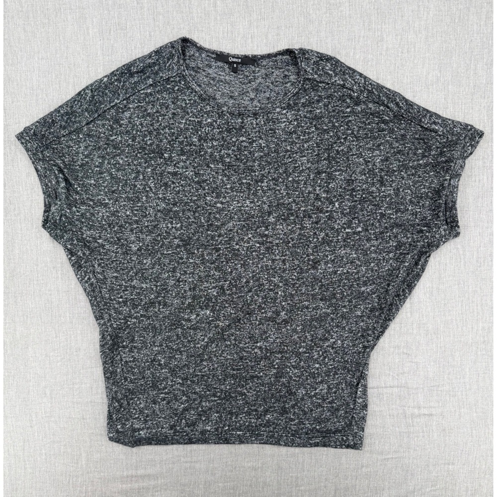 Quince Womens EcoVero Viscose Dolman Sleeve Tee Charcoal Heather Grey Small